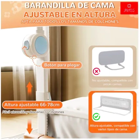 BARANDA CAMA SEGURIDAD BEBE - 2
