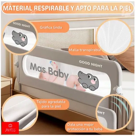 BARANDA CAMA SEGURIDAD BEBE - 3