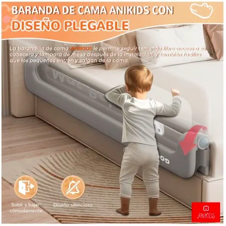 BARANDA CAMA SEGURIDAD BEBE - 4
