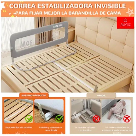 BARANDA CAMA SEGURIDAD BEBE - 6