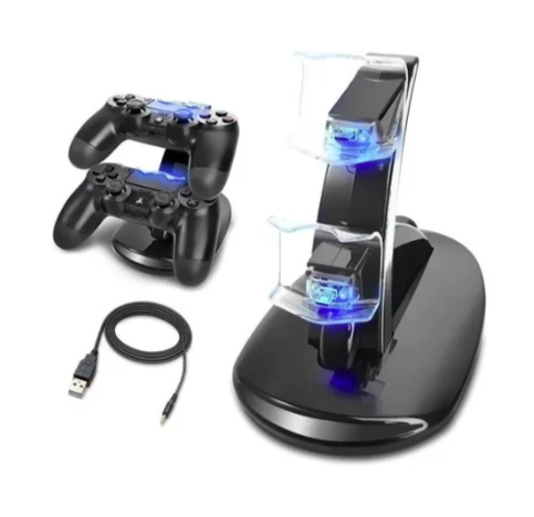 RIQUI CARGADOR DOBLE BASE CONTROL PS4