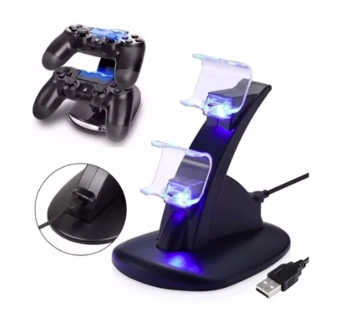 CARGADOR DOBLE BASE CONTROL PS4 - 2