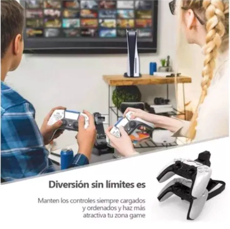 CARGADOR DOBLE CONTROL PS5 - 5