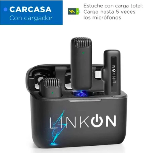 MICROFONO INALAMBRICO SOLAPA LAVALIER + ESTUCHE ENTRADA LIGHTNING - 2