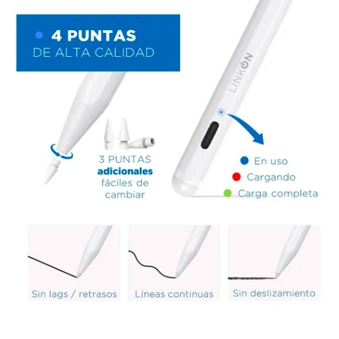 LAPIZ PENCIL TACTIL STYLUS PARA APPLE IPAD - 3