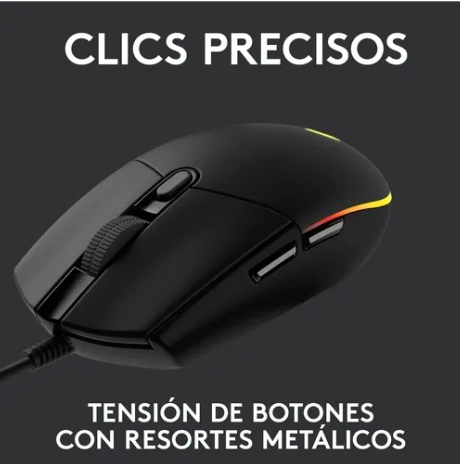 MOUSE GAMER LOGITECH NEGRO - 5