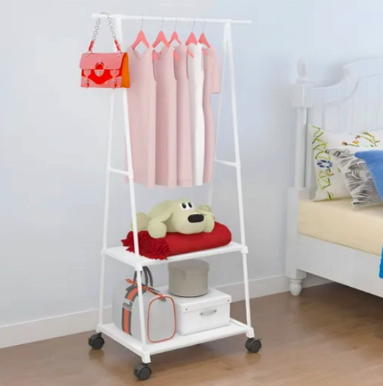 PERCHERO PARA COLGAR ROPA CON RUEDAS - 2