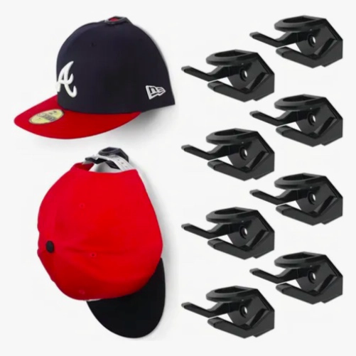 SET 8 GANCHO ORGANIZADOR DE GORRAS PARA PARED - 1