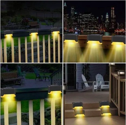 KIT 8 LUCES SOLARES PATIO JARDIN - 4
