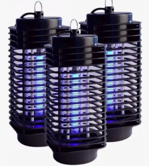 PACK 3 LAMPARA UV MATA MOSQUITOS INSECTO - 1