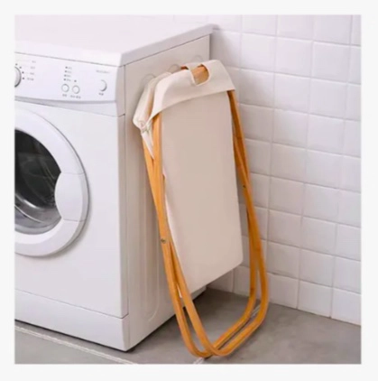 CANASTO ROPA SUCIA PLEGABLE DE BAMBU - 5