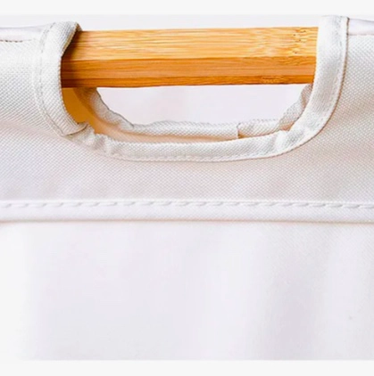 CANASTO ROPA SUCIA PLEGABLE DE BAMBU - 6
