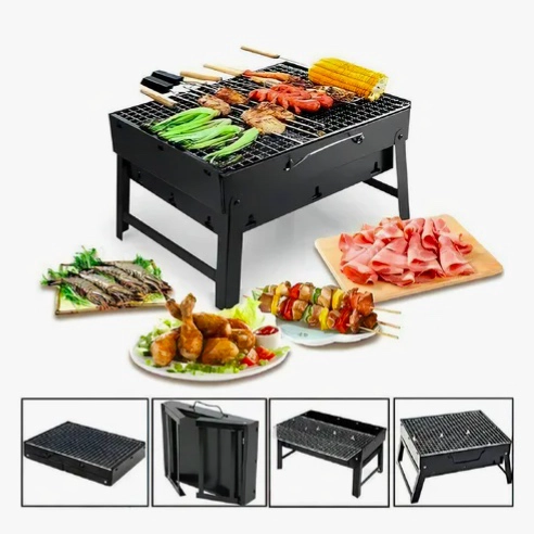 MINI PARRILLERA PLEGABLE DE CARBON - 1