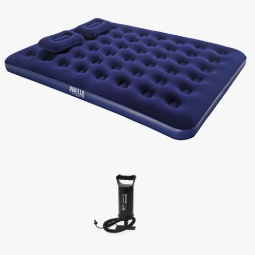 COLCHON CAMA INFLABLE 2 PLAZAS + 2 ALMOHADAS + INFLADOR BESTWAY - 5