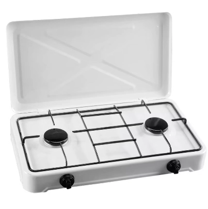 COCINILLA A GAS 2 QUEMADORES CON TAPA - 2