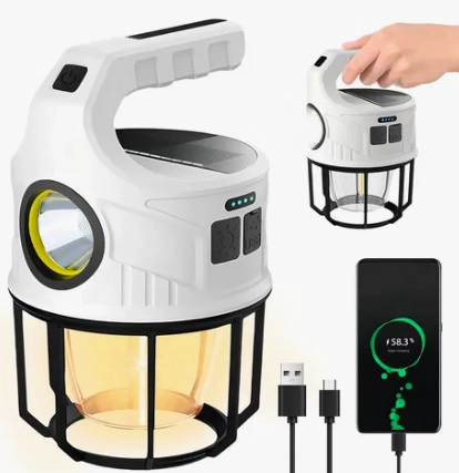 LINTERNA PARA CAMPING SOLAR LED PORTATIL - 3