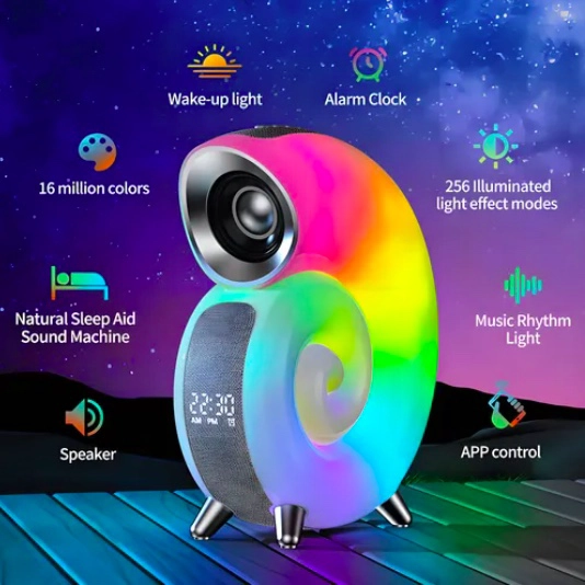 BOCINA ALTAVOZ MUSICAL DESPERTADOR BLUETOOTH - 3