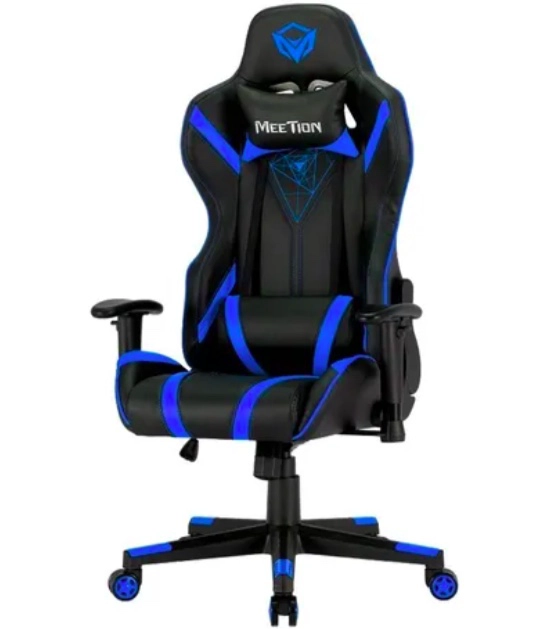SILLA DE ESCRITORIO GAMER ERGONOMICA AZUL - 2