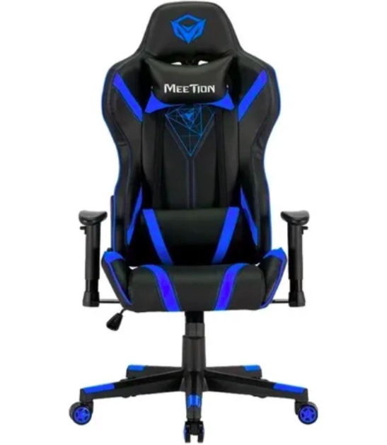 SILLA DE ESCRITORIO GAMER ERGONOMICA AZUL - 4
