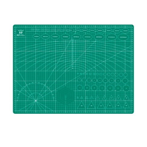 BASE TABLERO DE CORTE A2 MEDIDAS 60X45 VERDE - 1