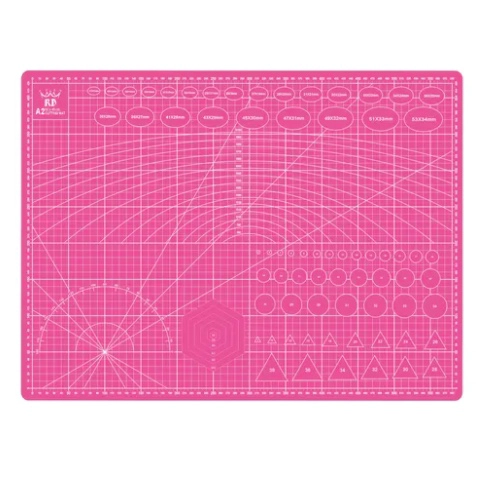 BASE TABLERO DE CORTE A3 MEDIDAS 45X30 ROSADO - 1