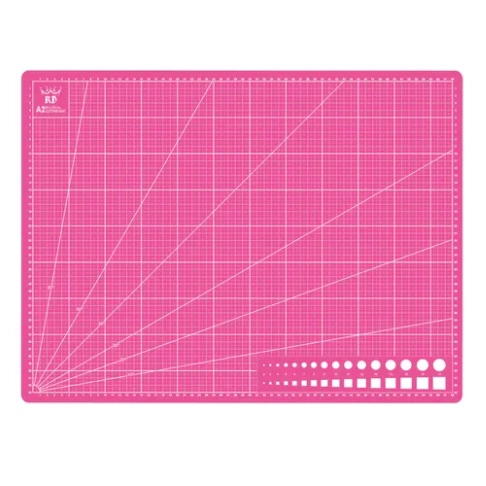 BASE TABLERO DE CORTE A3 MEDIDAS 45X30 ROSADO - 2