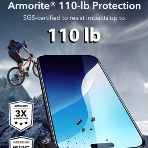 MICA VIDRIO ESR ARMORITE PARA IPHONE 16 PRO / 16 PRO MAX - 4