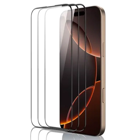 PACK 3 LAMINAS VIDRIO COMPLETA IPHONE 17 PRO MAX - 1
