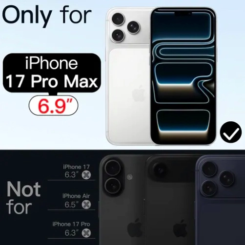 PACK 3 LAMINAS VIDRIO COMPLETA IPHONE 17 PRO MAX - 2