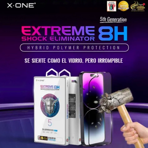 LAMINA MICA ANTIGOLPE COMPLETA X-ONE IPHONE 16 PRO MAX - 2
