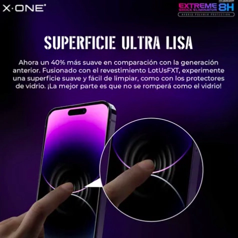 LAMINA MICA ANTIGOLPE COMPLETA X-ONE IPHONE 16 PRO MAX - 5