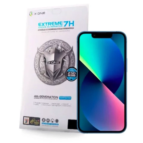 LAMINA MICA ANTIGOLPE COMPLETA X-ONE IPHONE 13 MINI - 1