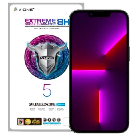LAMINA MICA ANTIGOLPE COMPLETA X-ONE IPHONE 13 PRO MAX - 1