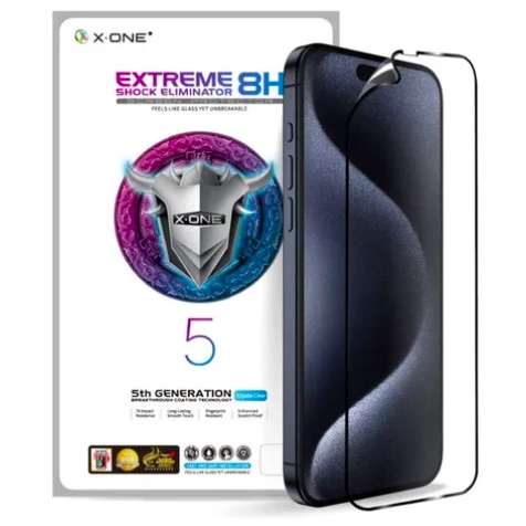 LAMINA MICA ANTIGOLPE COMPLETA X-ONE IPHONE 15 PRO MAX - 1