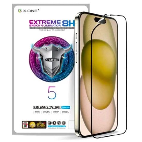 RIQUI LAMINA MICA ANTIGOLPE COMPLETA X-ONE IPHONE 15 PLUS