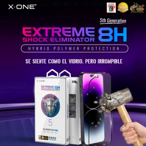 LAMINA MICA ANTIGOLPE COMPLETA X-ONE IPHONE 15 PLUS - 2