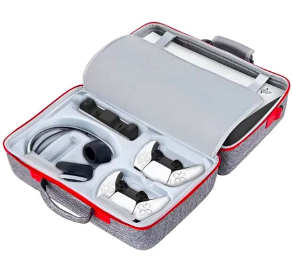 RIQUI BOLSO TRANSPORTE PARA CONSOLA PS5 GRIS