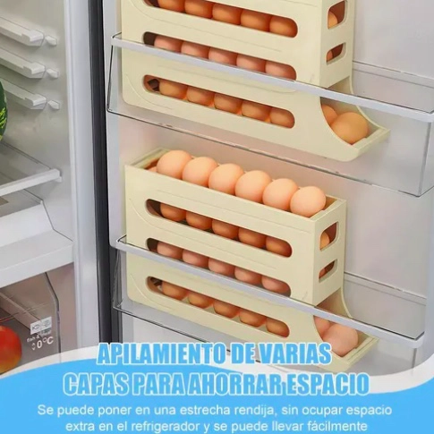 ORGANIZADOR DISPENSADOR DE HUEVOS PARA 30 HUEVOS - 4