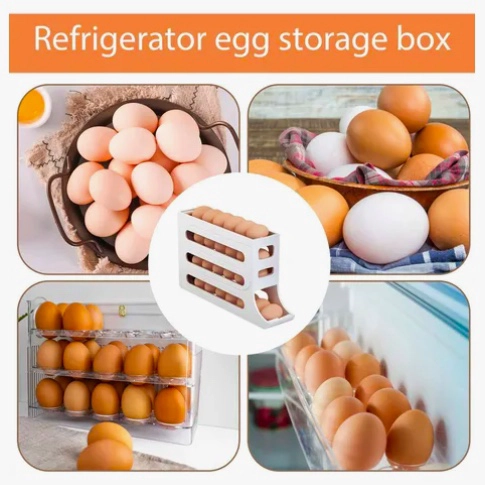 ORGANIZADOR DISPENSADOR DE HUEVOS PARA 30 HUEVOS - 5