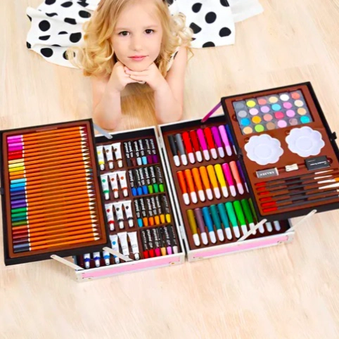 SET DE ARTE 145 PCS MALETA LAPICES - 4