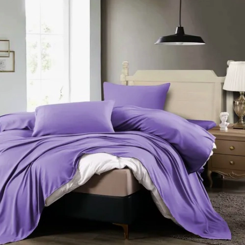 JUEGO DE SABANAS 1.5P MORADO - 1