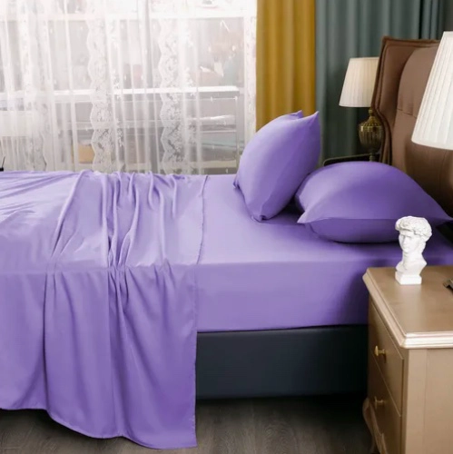 JUEGO DE SABANAS 1.5P MORADO - 2