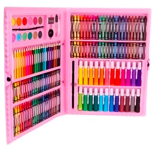SET DE MEGA ARTE MALETA DE 168 PIEZAS ROSADO - 1