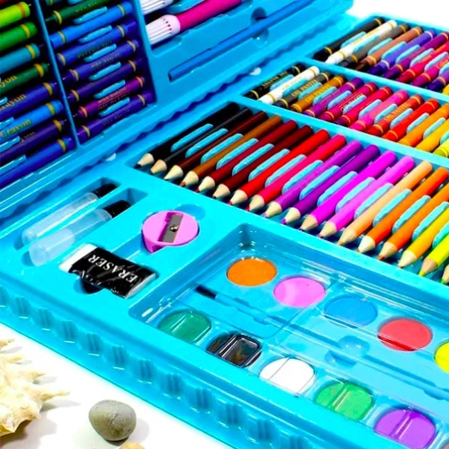 SET DE MEGA ARTE MALETA DE 168 PIEZAS AZUL - 3