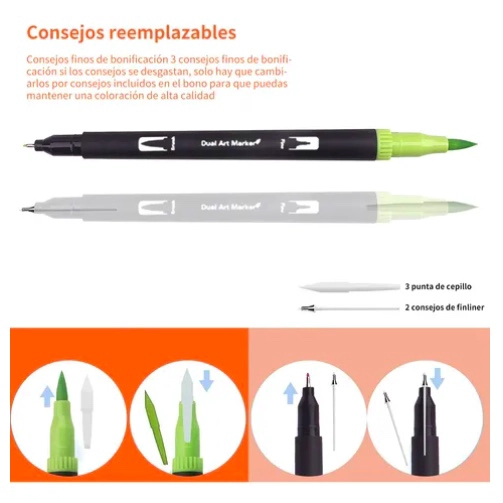 72 COLORES MARCADORES PLUMONES - 4