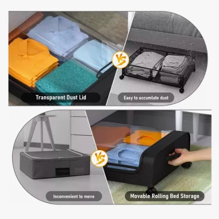 CAJAS ORGANIZADOR DE ROPA MULTIUSO BAJO CAMA - 5