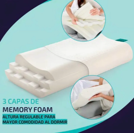 ALMOHADA VISCOELASTICA ALTURA AJUSTABLE - 2