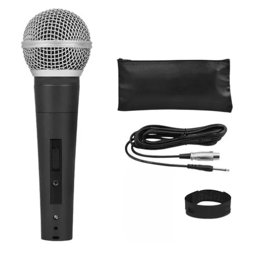 MICROFONO PROFESIONAL KARAOKE CON CABLE 3M-XLR - 1