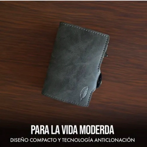 BILLETERA INTELIGENTE DE CUERO CON TARJETERO - 2