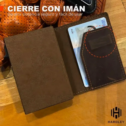 BILLETERA HOMBRE DE CUERO TARJETERO - 4